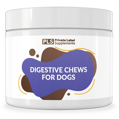 DIGESTION SUPPORT DOG CHEWS private label white label supplement