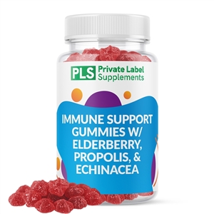 IMMUNE SUPPORT GUMMIES W/ ELDERBERRY, PROPOLIS, & ECHINACEA private label white label supplement