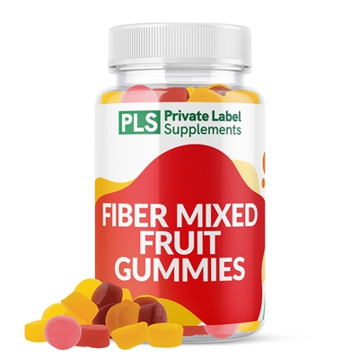 FIBER GUMMIES - MIXED FRUIT FLAVOR private label white label supplement