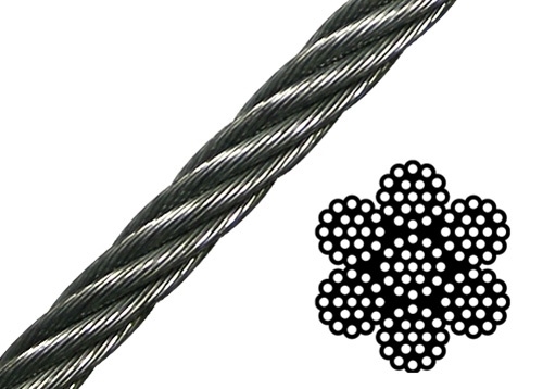 Galvanized Aircraft Cable 250' Roll