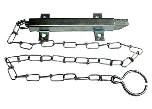 Square Spring Latch with Chain
