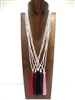 13002 Fresh Water Pearl with Tassel Necklace