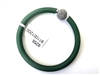 15040292-Green 925 Silver w/Rubber Bracelet
