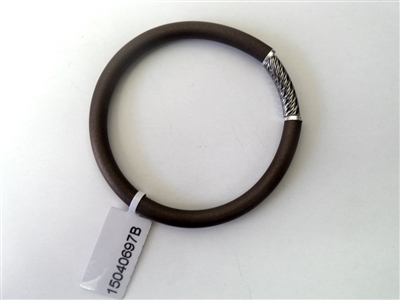 15040697-8 925 Silver w/Rubber Bracelet