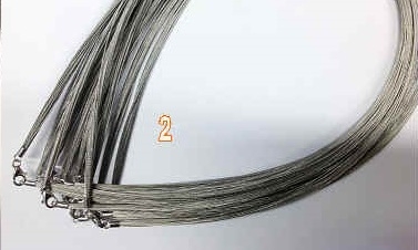 20705 45 Strands Wire Cable Necklace with 925 silver claps 18"