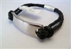 20873 Leather Bracelet with Stainless Steel Claps