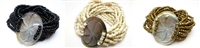 22487-8 Sea Shell Pendant w/Sea Beads Bracelet