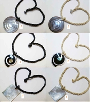 30392 Sea Shell Pendant w/Adjust Sea Beads Necklace