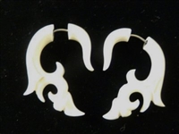 33335 Buffalo / Horn Bone Carving Earring