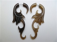 33344 60mm Buffalo Horn Earring