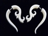 33354 40mm Buffalo Bone Carving Earring
