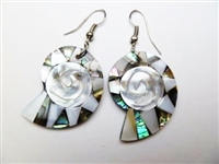 33373-21 MOP & Abalone Shell Earring