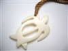 35003 Buffalo Bone Turtle Necklace