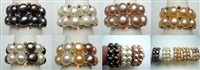 37060 Fresh Water Pearl 2 strands Ring