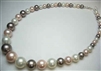 38026 Graduation MOP Shell Pearl Necklace