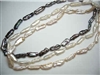 38027 Long Fresh Water Pearl Necklace 18"