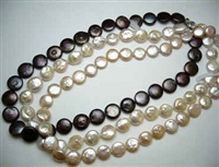 38412 Fresh Water Pearl Necklace 18" w/925 Silver Claps