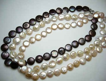 38412 Fresh Water Pearl Necklace 18" w/925 Silver Claps