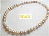 38415 8mm Potato Fresh Water Pearl Necklace 18" w/925 Silver 8mm Claps