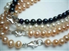 38416 5-6mm Potato Fresh Water Pearl Necklace 18" w/925 Silver 9mm Claps