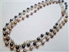 38422 6mm Fresh Water Pearl Necklace 16" w/925 Silver Chain + 2" extension
