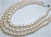 38428-9 9mm AA Fresh Water Pearl Necklace 18" w/925 Silver Claps