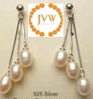 43186 Fresh Water Pearl Earring w/925 Silver Hook