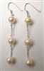 43237 Fresh Pearl w/925 silver Chain Earring