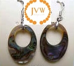 43264 Abalone Shell Earring w/925 Silver