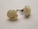 43284 MOP Flower w/925 silver Earring