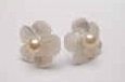 43285 MOP Flower w/925 silver Earring