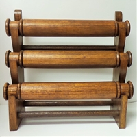 51010-3 Walnut Color Three Level Wood Bracelet Display