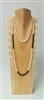 51021-1 7 Slots Natural Wood Necklace Display