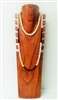 51021-2 7 Slots Brown Wood Necklace Display