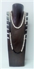 51021-3 7 Slots Walnut Color Wood Necklace Display