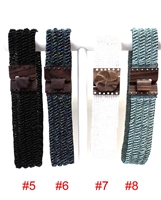 Sea Beads with Wood pendant Belt