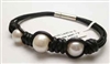 68043 Leather Bracelet with Fresh Water Pearl