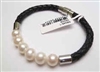 68046 Leather Bracelet with Fresh Water Pearl