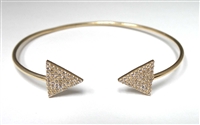 925 Silver C.Z. Stone Bangle