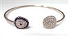925 Silver C.Z. Stone Bangle