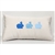 3 Bunnies in Shades of Blue Pillow for Spring & Easter - Unique Spring Decor | Nantucket Bound