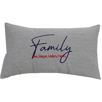 Gifts for The Home: Custom Family Pillow - Unique Coastal Decor | Nantucket Bound