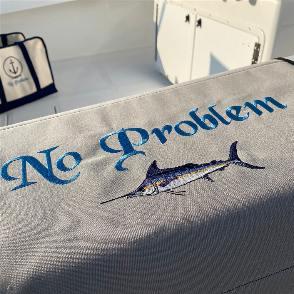 Custom Embroidered Gunwale Mat for Boats - Fishing & Boating Accessories