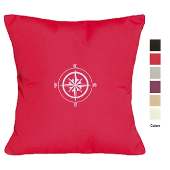 Contemporary Vibe Compass Rose Pillow - Unique Coastal Decor | Nantucket Bound