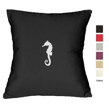 Contemporary Vibe Seahorse Pillow - Unique Coastal Decor | Nantucket Bound