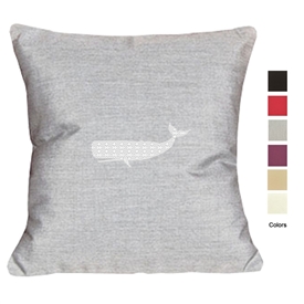 Contemporary Vibe Whale Pillow - Unique Coastal Decor | Nantucket Bound