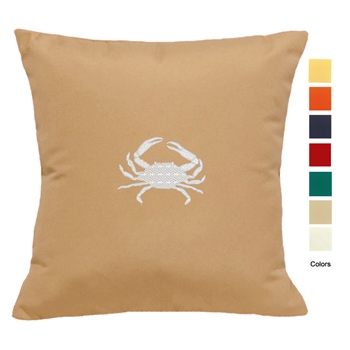 East Coast Crab Pillow - Unique Coastal Decor | Nantucket Bound