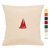 East Coast Sailboat Pillow - Unique Coastal Decor | Nantucket Bound