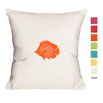 Palm Beach Vintage Fish Pillow - Unique Coastal Decor | Nantucket Bound