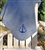 Embroidered Fleece Throw - Anchor with Monogram | Nantucket Bound